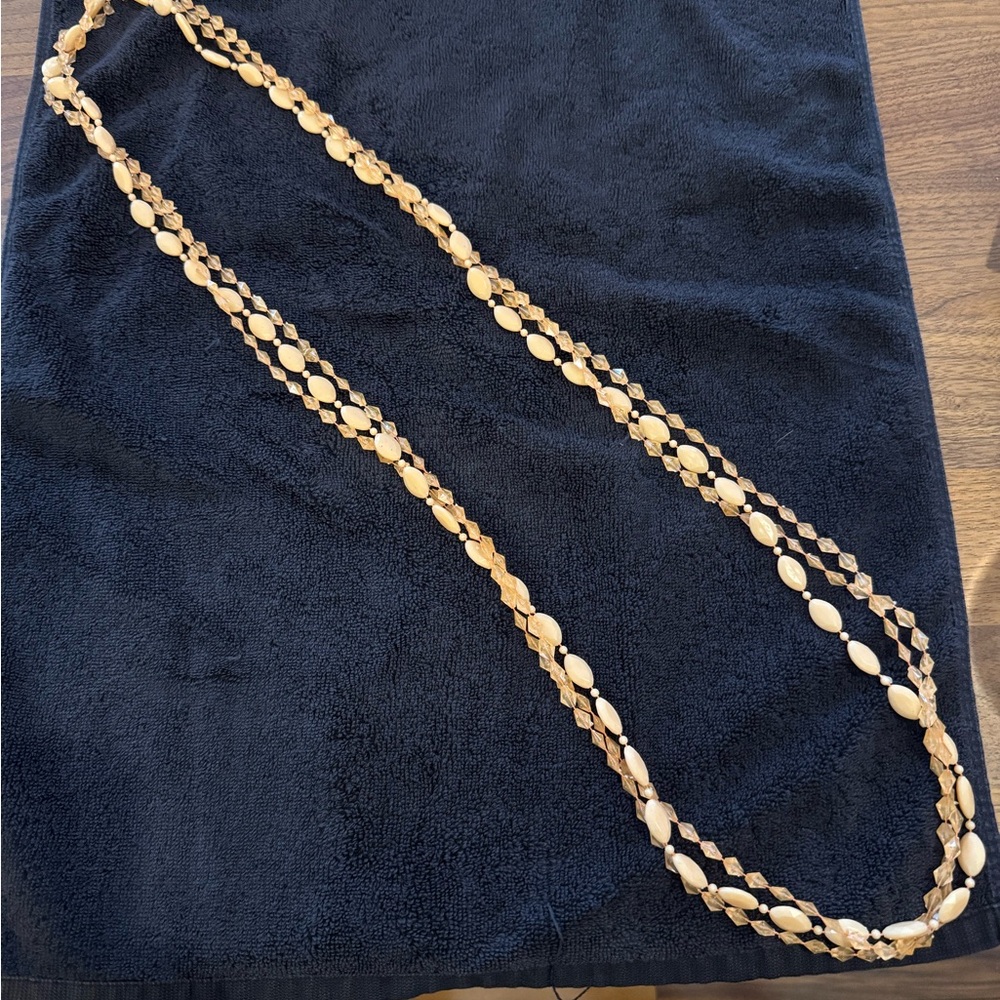 Vintage tri strand necklace
